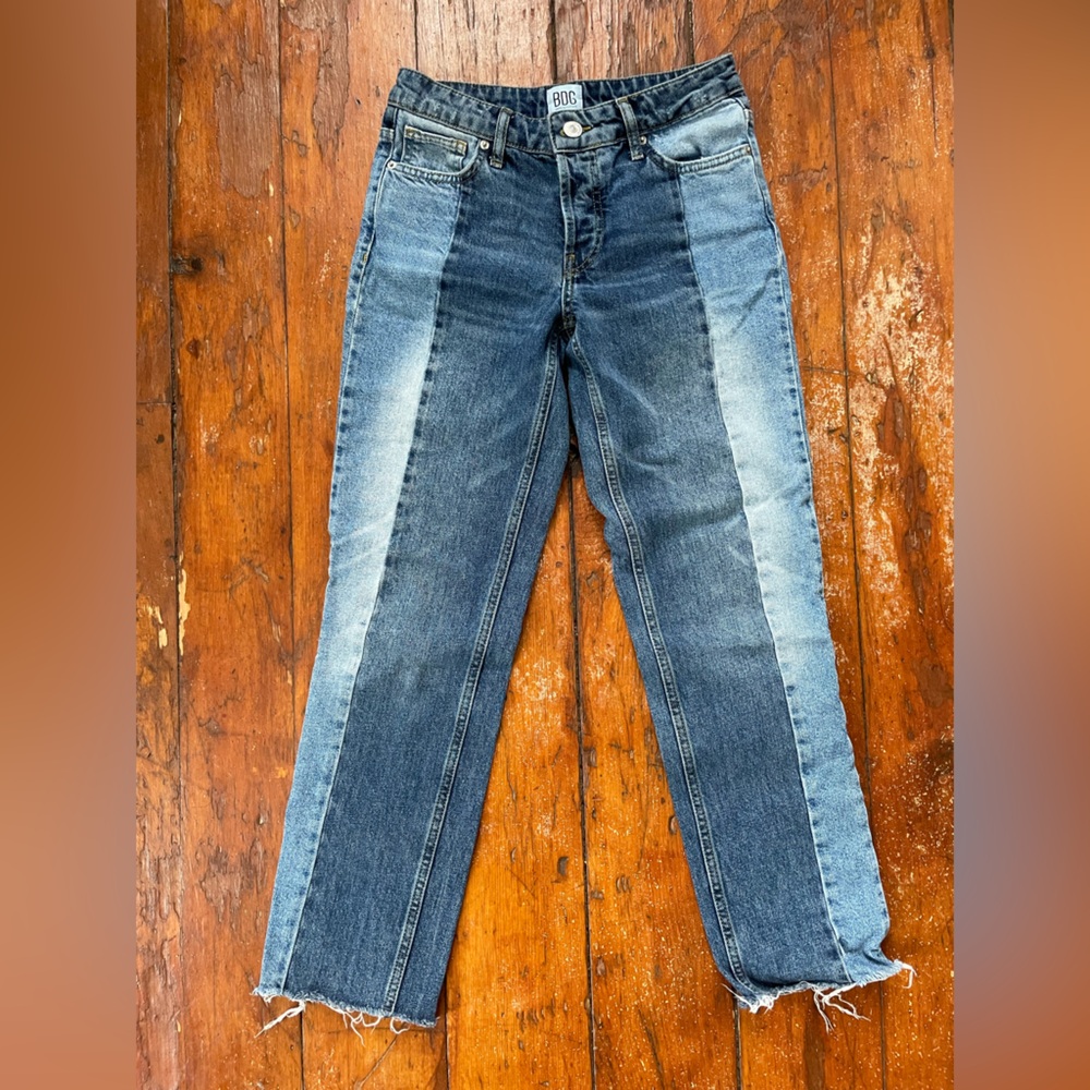 Urban Outfitters BDG Dark and Light Blue Straight Jeans